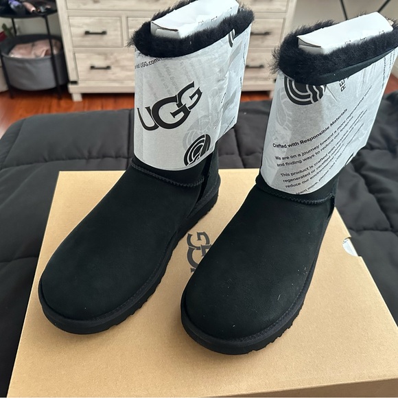 UGG Shoes - UGG Black Sheepskin Boots
